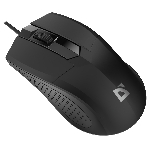 Мышь проводная Defender Optimum MB-270 черный, 1200 dpi, USB, кнопки - 3, фото3