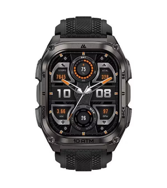 Умные часы KOSPET Tank M4, 1.96' AMOLED, Bluetooth 5.3, GPS, 10 ATM, IP69K, черный