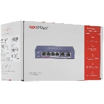 Коммутатор Hikvision DS-3E0106P-E/M(B), 4×100 Мбит/с PoE + 2×100 Мбит/с, неуправляемый, фото6