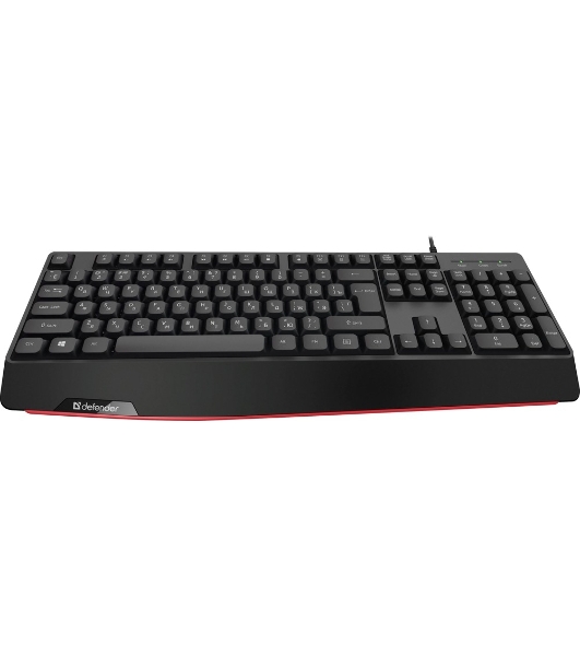 Клавиатура проводная Defender Atom HB-546, USB, черный