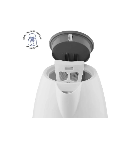 Чайник электрический Scarlett SC-EK18P49 1.7 л, 2200 Вт, белый/серый (корпус: пластик)