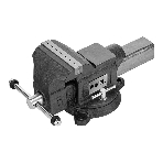 Тиски слесарные Denzel BVH-150 150 мм, поворотные, стальная направляющая, с наковальней, фото 1