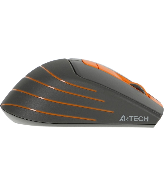 Мышь беспроводная A4Tech Fstyler FG30S серый/оранжевый, 2000 dpi, радиоканал, USB, кнопки - 6