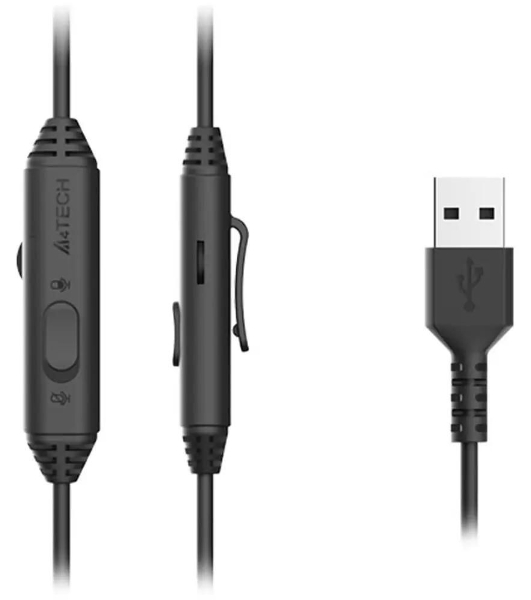 Гарнитура A4Tech Fstyler FH100U белый/черный, проводная
