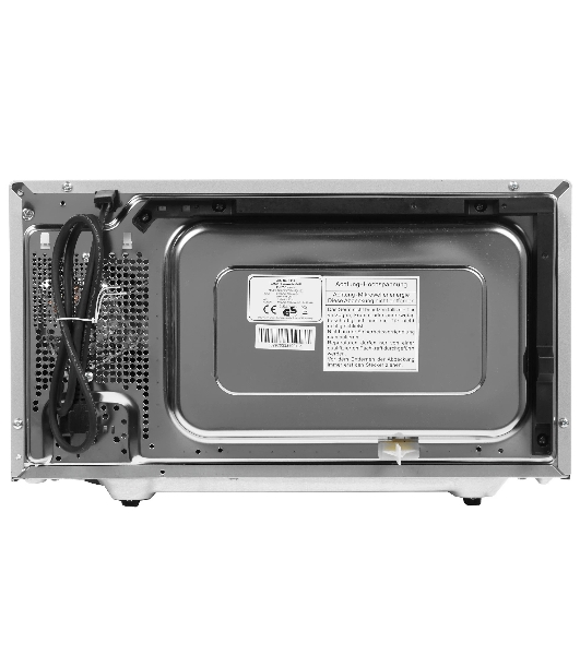 Микроволновая печь CASO MG 25 Ceramic Menu серебристый/черный, 25 л, 900 Вт, переключатели - кнопки, поворотный механизм