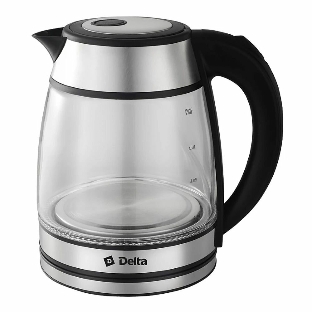 Чайник электрический DELTA DL-1120 серебряный