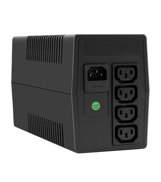 Источник бесперебойного питания ExeGate Power NB-450.LED.AVR.4C13 (450VA/270W, LED, AVR, 4*C13, батарея 12V 4.5Ah, Black)