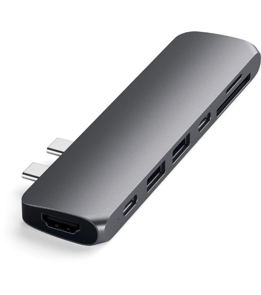Док-станция Satechi ST-CMBPM, USB Type-C, HDMI/Thunderbolt 3/USB Type-C/SD/microSD/USB 3.0, USB