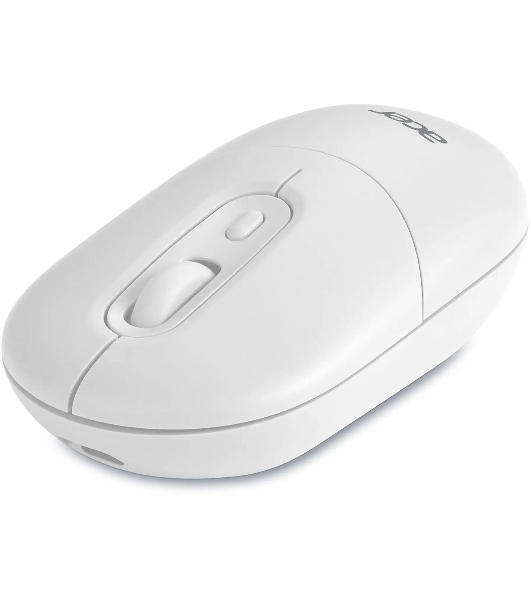 Мышь беспроводная Acer OMR301 белый, 1600 dpi, радиоканал, Bluetooth, USB, кнопки - 4