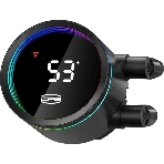 Система охлаждения PCCooler DA360 Pro ARGb Digital BK (300W, 360мм, LED temp., Black, ARGb/Fans: 3x120мм, 75.8CFM, 33.7dBA, 2200RPM/Pump height 57мм, 28dBA, 3000RPM, Rad thickness 27мм/S: 1851, 1700, 1200, 20XX, 115X, AM5, AM4), фото5