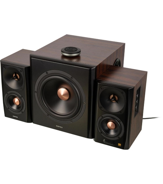 Колонки Edifier S360DB Brown (2.1,70W RMS, дерево, Bluetooth 4.1,ДУ)