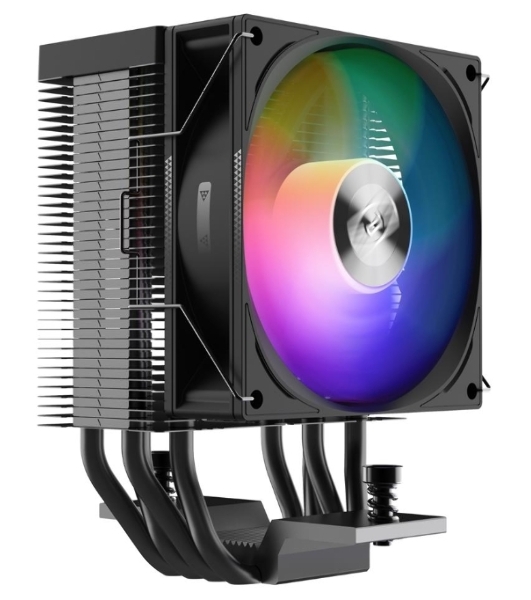Кулер PCCooler R400 ARGb черный 92мм алюминий+медь 2200r m 30db 4-pin 180W 133мм