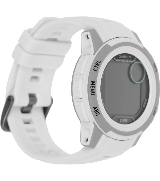 Умные часы Garmin Instinct 2S Solar Surf Edition Ericeira, 0.79' PMOLED, Wi-Fi, Bluetooth 4.2, NFC, IP68, черный / белый
