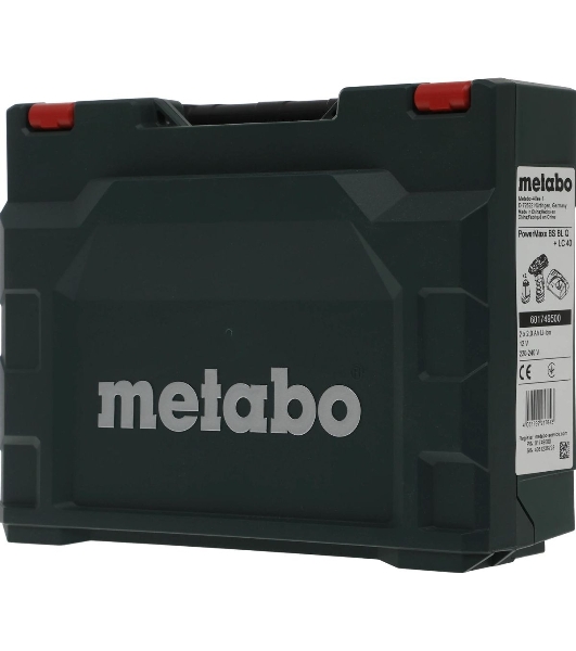 Дрель-шуруповерт Metabo Power Maxx BS BL, 12 В, 2 Ач, 34Нм, щеточный