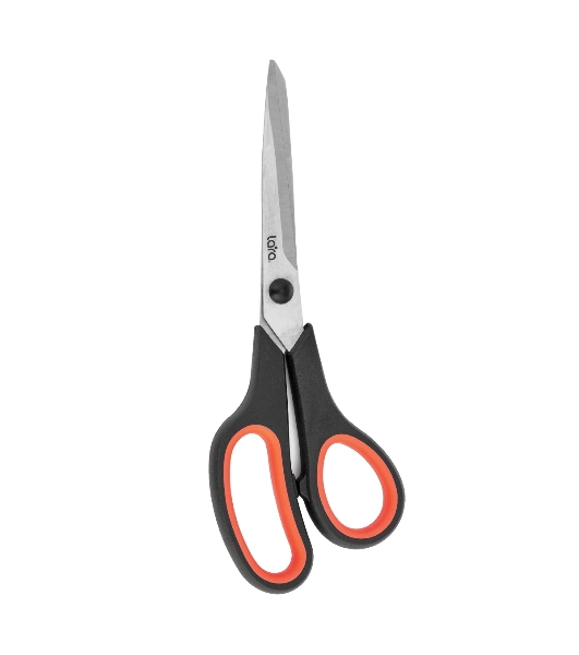 Ножницы LARA LR05-90 BLISTER 21,5 см, прорезиненные ручки, сверхострая заточка, нержавеющая сталь 2CR14