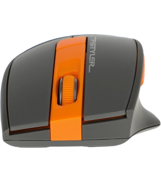 Мышь беспроводная A4Tech Fstyler FG30S серый/оранжевый, 2000 dpi, радиоканал, USB, кнопки - 6