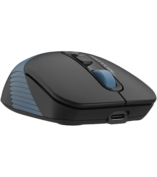 Мышь беспроводная A4Tech Fstyler FB10CS черный/синий, 2000 dpi, радиоканал, Bluetooth, USB, кнопки - 4