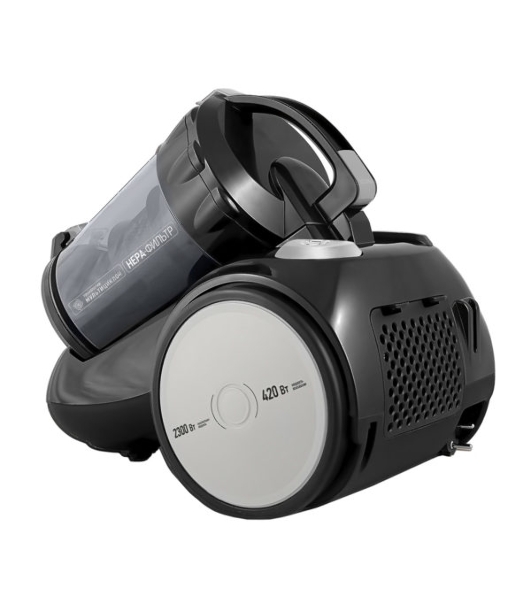 Пылесос Centek CT-2524 черный/серый, 420/2300 Вт, уборка сухая, пылесборник контейнер 2 л
