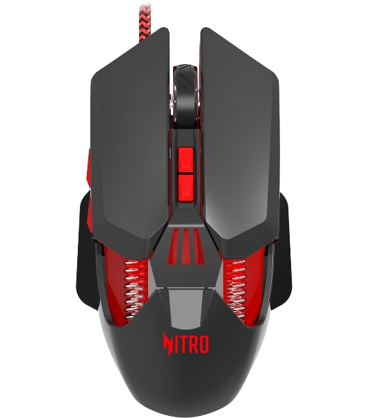 Мышь проводная Acer Nitro OMW302 черный, 7200 dpi, USB, кнопки - 7