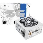 Блок питания Thermalright, 850W 80+ Gold (ATX, 3.1, PCIe 5.1, Non-modular, 1x24(20+4)pin, 1xCPU 8(4+4)pin, 2xPCIe*2 8(6+2)pin, 5xSATA3, 1x12+4pin (12VHPWR PCIe 5.1 12+4pin 600mm), 3xMOLEX4pin, Active, 120x120мм, 150x140x86mm, APFC, white), фото 1