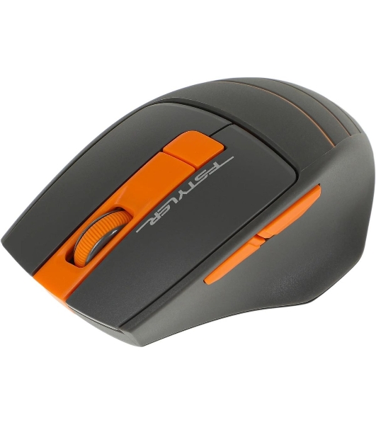 Мышь беспроводная A4Tech Fstyler FG30S серый/оранжевый, 2000 dpi, радиоканал, USB, кнопки - 6