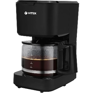 Кофеварка капельная Vitek VT-8386 черный, исп. кофе - молотый, 0,75 л, 630 Вт