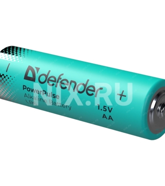 Батарейка алкалиновая Defender LR6-4BL АА, блистер, 4 шт., PowerPulse