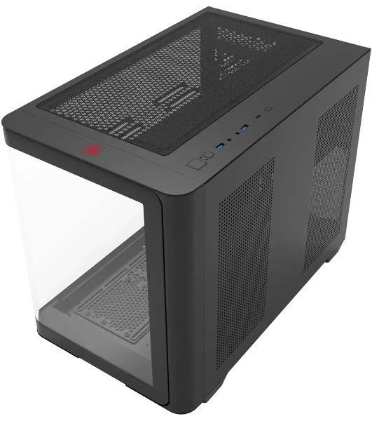 Компьютерный корпус Bloody BD-CC112 черный без БП mATX 9x120мм 2xUSB 3.0 audio bott PSU