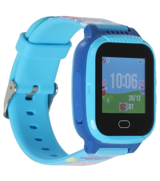 Детские умные часы Jet Kid Peppa Pig, 1.2' TFT (TN), Wi-Fi, Bluetooth 4.0, IP64, голубой