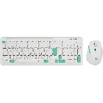 Комплект клавиатура+мышь Defender Cerrato C-978 беспроводной, USB, 1600 DPI, белый/голубой, фото5