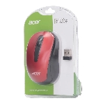 Мышь беспроводная Acer OMR136 красный, 1000 dpi, радиоканал, USB, кнопки - 3, фото2