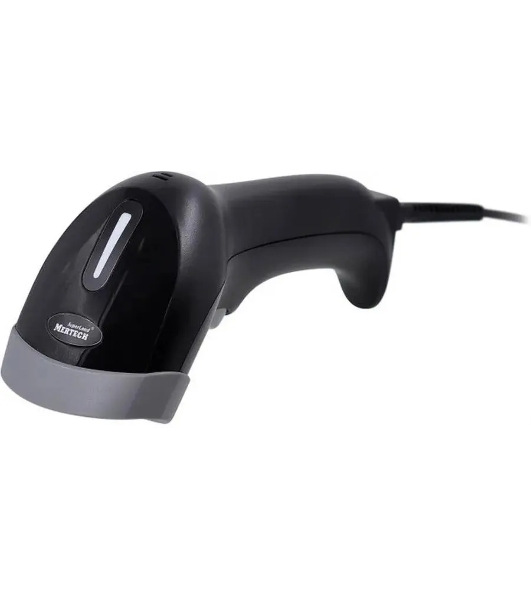 Сканер штрих-кода ручной Mertech 1300 P2D 1D/2D имидж, проводной, 100 скан/сек, USB-HID; USB-COM - эмуляция, черный