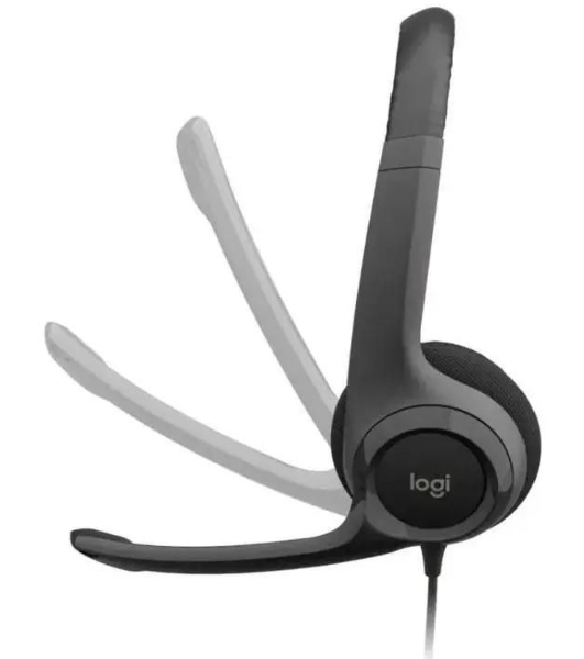 Гарнитура Logitech H390 чёрный, проводная, USB