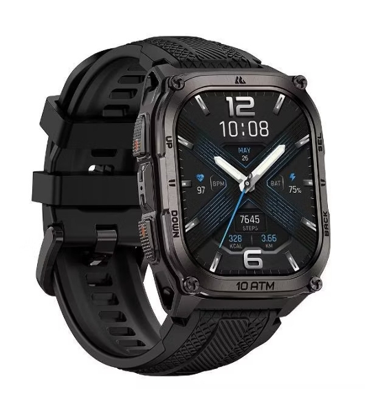 Умные часы KOSPET Tank M4, 1.96' AMOLED, Bluetooth 5.3, GPS, 10 ATM, IP69K, черный