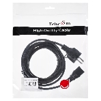 Кабель компьютер - розетка 3 м 220V (Европейский стандарт) VCOM/TELECOM, фото3