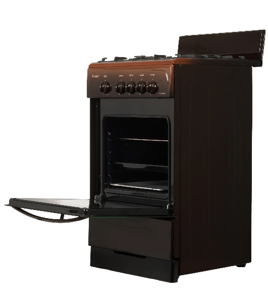 Плита газовая Gefest CG 50М02 К83 коричневый, конфорок 4 шт, духовка 42 л, 50 см x 85 см x 53 см