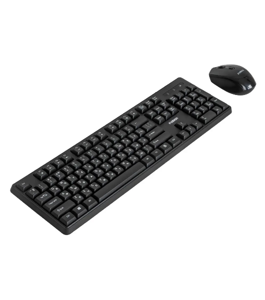 Комплект клавиатура+мышь Fusion GKIT-752 беспроводной, USB, 1000 DPI, чёрный