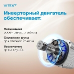 Стиральная машина Vitek VT-WSE8201 белый, загрузка фронтальная 8 кг, 1200 об/мин, класс A+++, фото6
