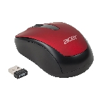 Мышь беспроводная Acer OMR136 красный, 1000 dpi, радиоканал, USB, кнопки - 3, фото3