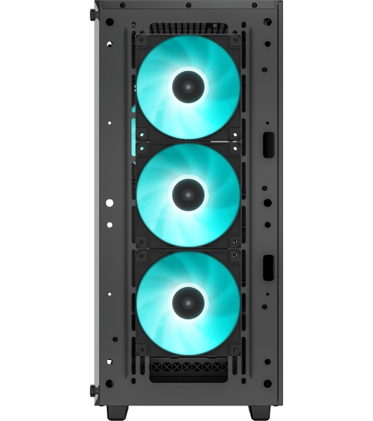 Компьютерный корпус MidiTower Deepcool CC560 A-RGB черный (ATX, без БП, ARGB, USB3.2 Type-A+USB 2.0 Type-A) (R-CC560-BKTAA4-G-2)