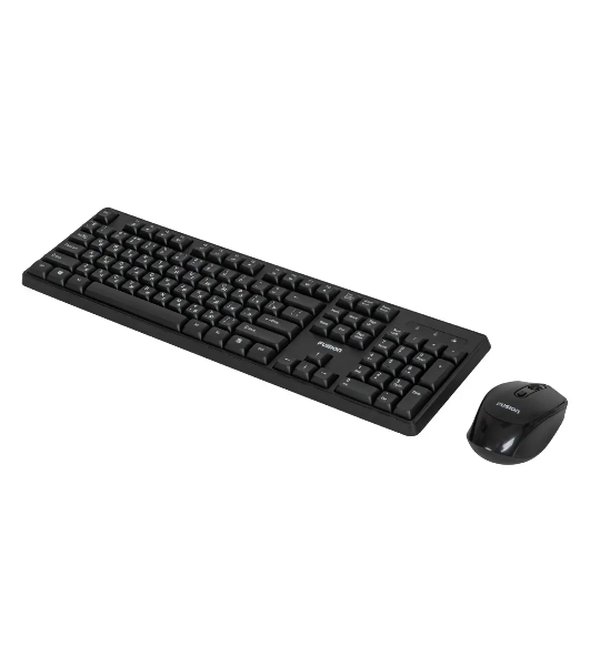 Комплект клавиатура+мышь Fusion GKIT-752 беспроводной, USB, 1000 DPI, чёрный