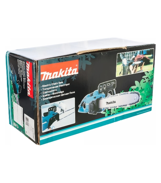 Пилы электрические цепные Makita UC4041A Пила цепная, 1800Вт, шина-40 см, шаг-3\8',паз-1.3мм, 4.7кг,кор, поперечное распол дв-ля