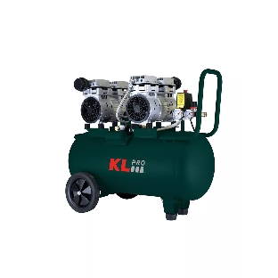 Профессиональный бесшумный воздушный компрессор KLPRO KLK50S2 (сеть, 1,5Квт, 8 бар, 262л/мин, емкость 50л)