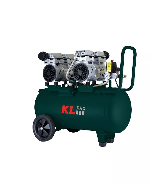 Профессиональный бесшумный воздушный компрессор KLPRO KLK50S2 (сеть, 1,5Квт, 8 бар, 262л/мин, емкость 50л)