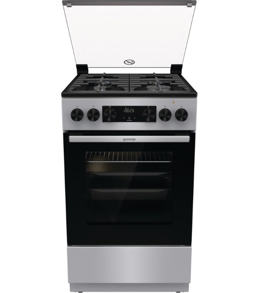 Плита Комбинированная Gorenje GK5C41SF серый (стеклянная крышка) реш.чугун