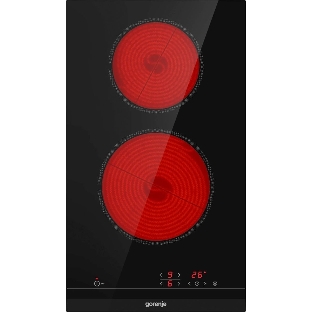 Варочная панель Gorenje ECT321BCSC, конфорок: 2 шт., стеклокерамика, независимая, черный