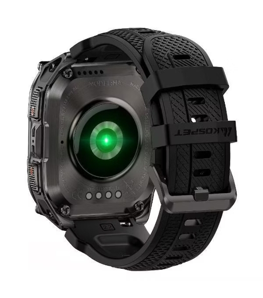 Умные часы KOSPET Tank M4, 1.96' AMOLED, Bluetooth 5.3, GPS, 10 ATM, IP69K, черный