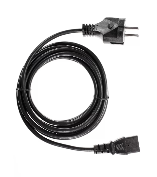 Кабель компьютер - розетка 3 м 220V (Европейский стандарт) VCOM/TELECOM