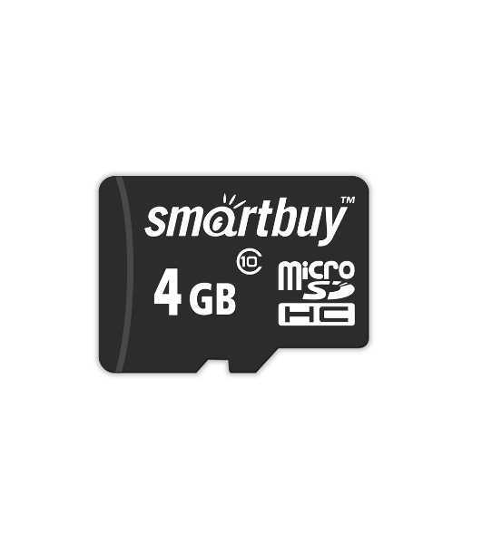 Флеш карта microSD 4Gb Smartbuy microSDHC Class 10 (SD адаптер)