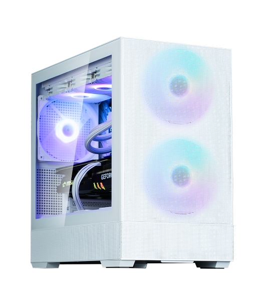 Компьютерный корпус ZALMAN P30 AIR, MATX, белый, WINDOW, 2xCombo (3.5'' or 2.5''), 3x2.5', 1xUSB TYPE-C, 1xUSB 3.0, FRONT 2x140мм ARGb, REAR 1x140мм ARGb